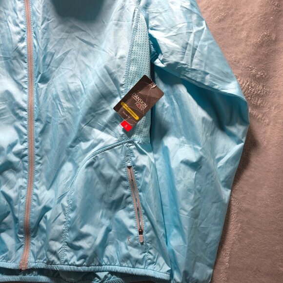 Danskin Now Women’s Loose Fit Woven Track Jacket Size Small Blue – Read - Picture 3 of 8